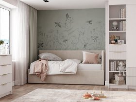 Диван-кровать Бенто (крем) в Тальменке - talmenka.mebel-nsk.ru | фото