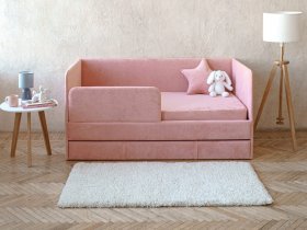 Диван-кровать Happy (коралловый) в Тальменке - talmenka.mebel-nsk.ru | фото