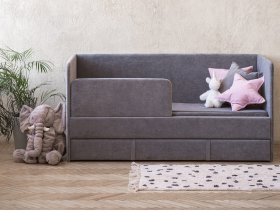 Диван-кровать Happy (темно-серый) в Тальменке - talmenka.mebel-nsk.ru | фото
