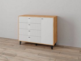 Комод «Катрин-13» (дуб крафт золотой/карбон фарфор) в Тальменке - talmenka.mebel-nsk.ru | фото