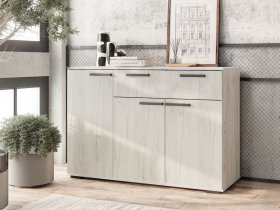 Комод Стандарт-4 NEW (дуб крафт белый) в Тальменке - talmenka.mebel-nsk.ru | фото