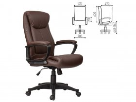 Кресло офисное BRABIX Enter EX-511, коричневое в Тальменке - talmenka.mebel-nsk.ru | фото