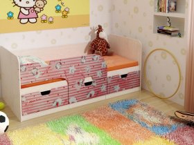 Кровать детская с ящиками 1,86 Минима Hello Kitty в Тальменке - talmenka.mebel-nsk.ru | фото