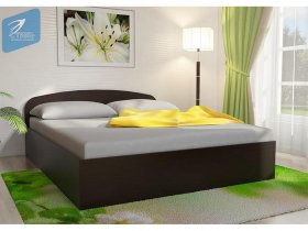 Кровать двуспальная 1,6м с подъем. мех. (венге) в Тальменке - talmenka.mebel-nsk.ru | фото