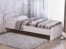 Кровать односпальная 80 с низкой спинкой (ясень шимо светлый) в Тальменке - talmenka.mebel-nsk.ru | фото