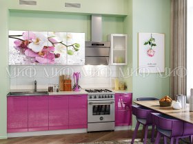 Кухонный гарнитур Орхидея (сиреневый) в Тальменке - talmenka.mebel-nsk.ru | фото