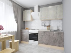 Модульная кухня Йота (пикард/цемент) в Тальменке - talmenka.mebel-nsk.ru | фото