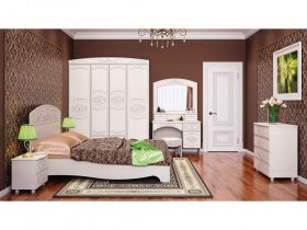 Модульная спальня Каролина в Тальменке - talmenka.mebel-nsk.ru | фото