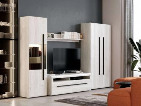 Модульная стенка Ницца (дуб витенберг) в Тальменке - talmenka.mebel-nsk.ru | фото