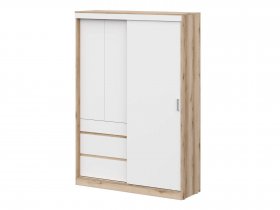 Шкаф-купе (1,5м) Брауни (дуб делано/белый) в Тальменке - talmenka.mebel-nsk.ru | фото