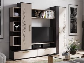 Стенка «Дакота» (венге/дуб молочный) в Тальменке - talmenka.mebel-nsk.ru | фото