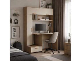 Стол письменный Лайт 03.243  (плэйн/сатин) в Тальменке - talmenka.mebel-nsk.ru | фото