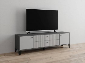 Тумба под ТВ Парус-10 (графит/светло-серый) в Тальменке - talmenka.mebel-nsk.ru | фото